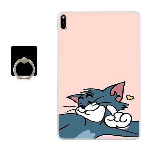 Новый продукт Huawei Matepad 10,4-дюймовый защитный набор таблеток Custom MatePad 10,4-дюймовый оболочка антифекционной защитной оболочки всесторонний край BAH3-W09 Силиконовый BAH3-AL00 Cat and Mouse