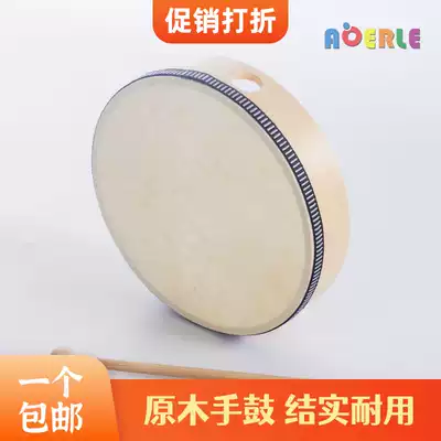 Orff percussion instrument tambourine primary school children's music teaching aids log tambourine tambourine