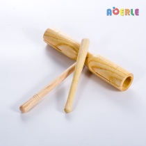  Orff percussion instrument double barrel wooden fish high and low clapper kindergarten music teaching aids double barrel square clapper