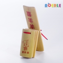  Childrens percussion castanets Kindergarten music teaching aids Bamboo allegro Primary school three and a half sentences music teaching aids dance board