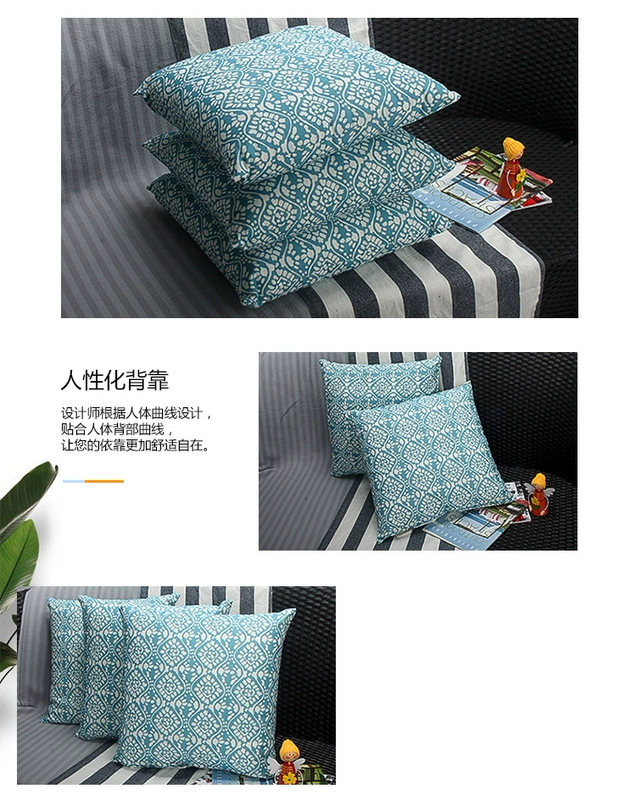 Một Fulai Bắc Âu gối đệm văn phòng thắt lưng gối sofa giường gối lại đệm lớn xe eo hỗ trợ thắt lưng - Trở lại đệm / Bolsters