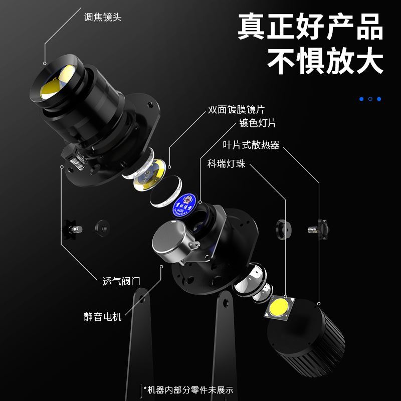 Super large pattern high-power advertising logo projection lamp door head signboard high-definition rotating commercial projection lamp laser lamp