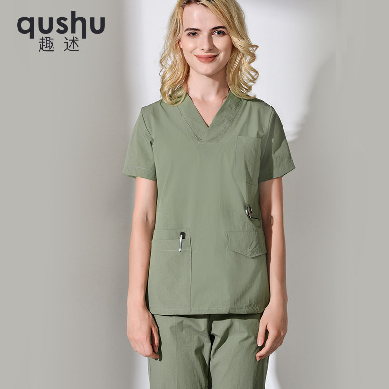 Handwashing Clothes Two-piece Style Suit Women Men Short Sleeve Brushed Handout operating room Long sleeves Doctor Isolation Brush Hand surgery Clothing