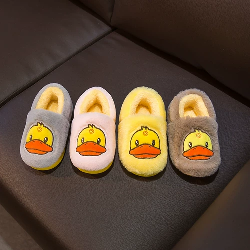 Детские зимние тапочки, милая нескользящая детская модная обувь для мальчиков для раннего возраста, 1-2 лет