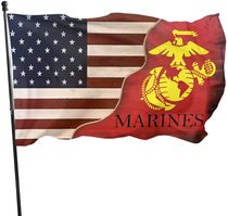 Homestay bar hostel wedding birthday party decoration hanging FLAG Us Marines FLAG