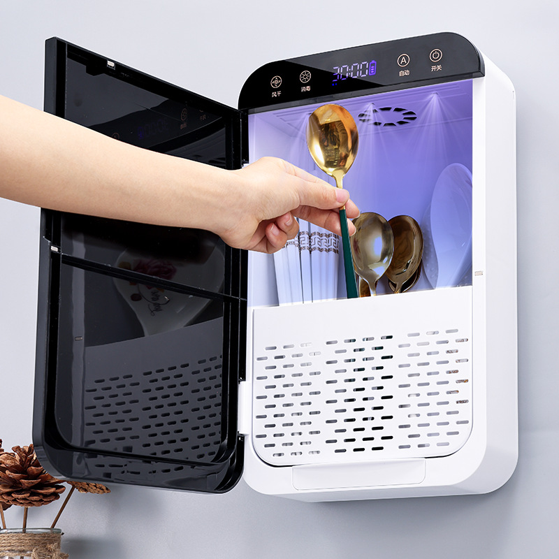 Ultraviolet Chopstick Disinfection Machine Home Small Wall-mounted Rechargeable Air-dry Intelligent Disinfection Chopstick Cylinder
