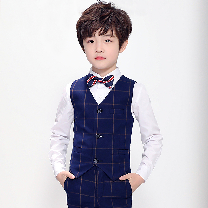 61 Children's Suit Vest Suit 2020 New Small Suit Boys Suit Flower Girl Dress Campus Performance Costume