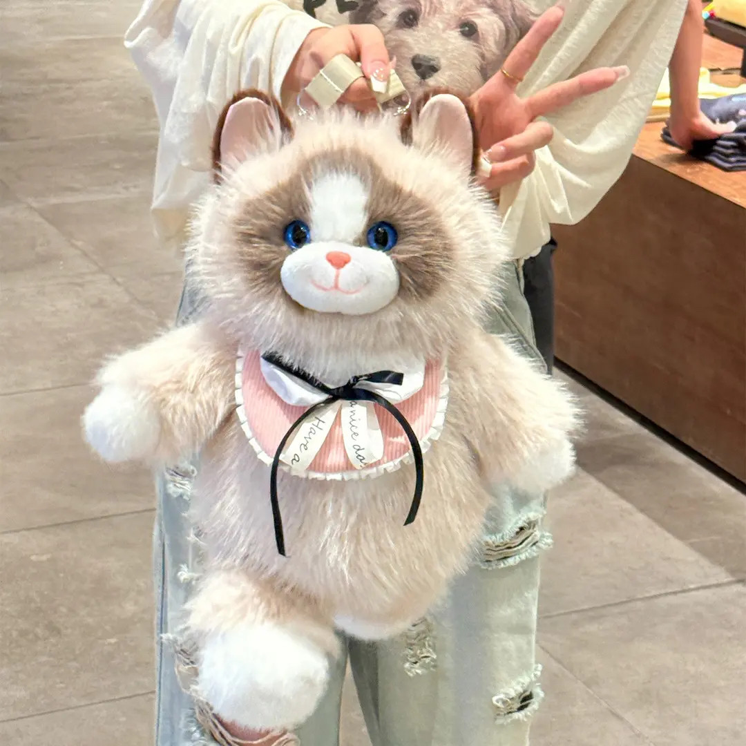 Бегающие куклы, куклы-кошки, милые рюкзачки, плюшевые игрушки ragdoll, подарки на день рождения для девочек, куклы