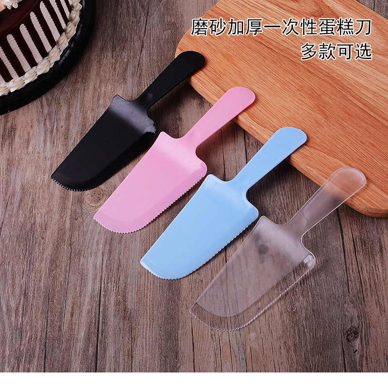 3 disposable cake cutters Individually packaged plastic knife birthday knife and fork transparent Ningxia dumpling baking