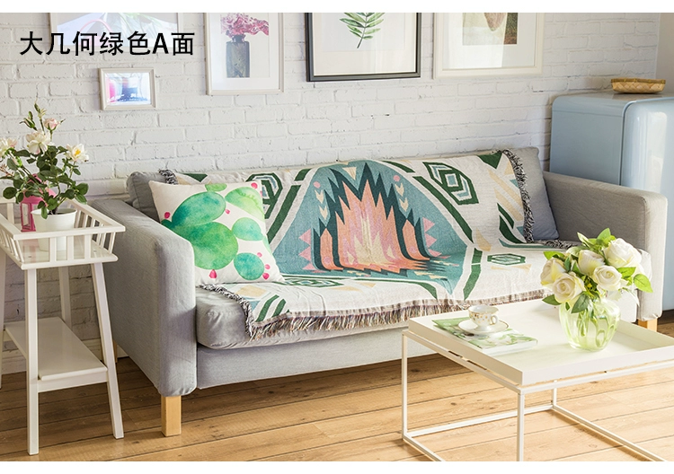 Full bìa trượt khăn vải bọc nệm ghế sofa vải sofa bao gồm wirings bảo vệ đơn hoặc kép Xiantan sofa bìa chăn - Bảo vệ bụi