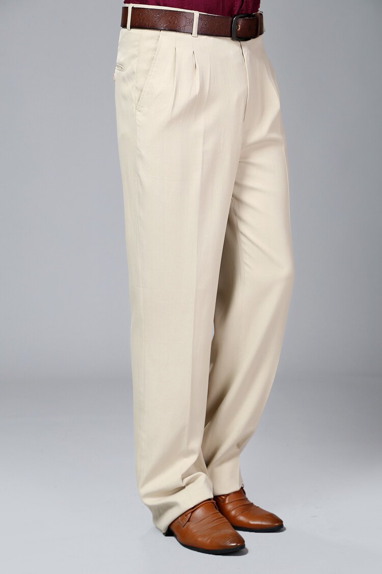 Pantalon droit en soie pour automne - Ref 1470561 Image 17