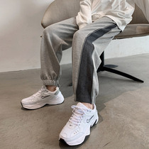 Sports Pants Woman Loose Bunches Spring Autumn Grey Long Pants Display Slim Casual Wear Pants Kharen Pants 2021 New Straight Drum