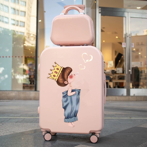 Мультяшный универсальный багажный свежий чемодан, 20 дюймов