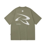 PCLP Летнее фрисби, хлопковая футболка, короткий рукав, в американском стиле, свободный крой, с рукавом