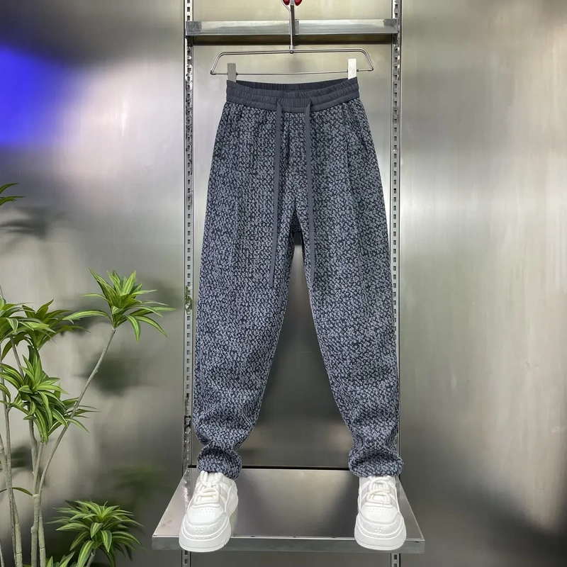 Tachrome Light Luxury Men's Wear 2026 New Spring/Summer Original Trendy Brand Knitted Jacquard Casual Breathable Old Money Style Men's Pants