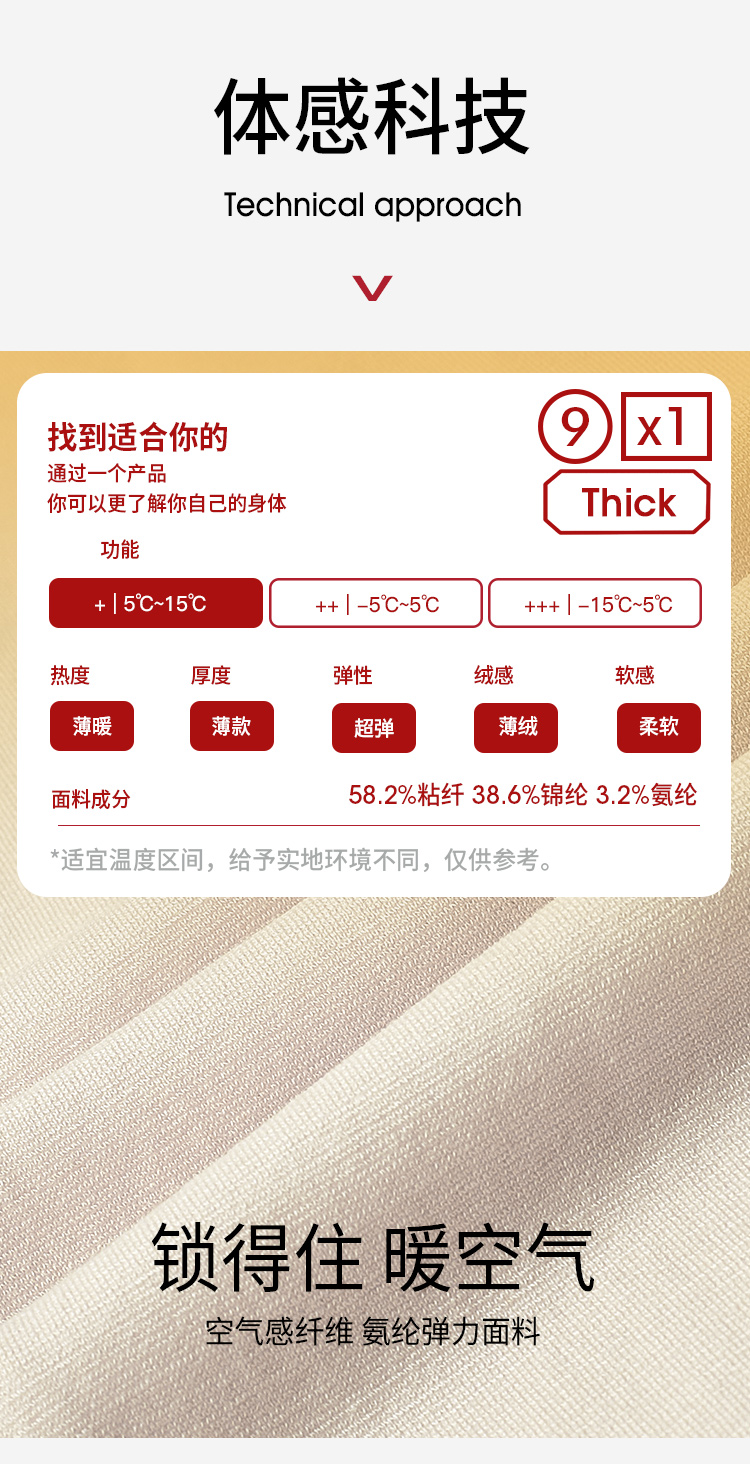 Kappa 女士秋冬隐形抑菌保暖内衣套装 3色 89元包邮 值值值-买手聚集的地方