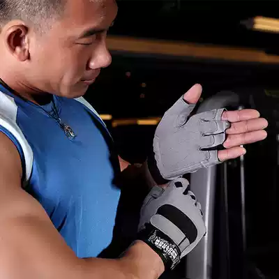 Breathable non-slip boxer fitness gloves training equipment Sports riding weightlifting dumbbell wear half finger gloves