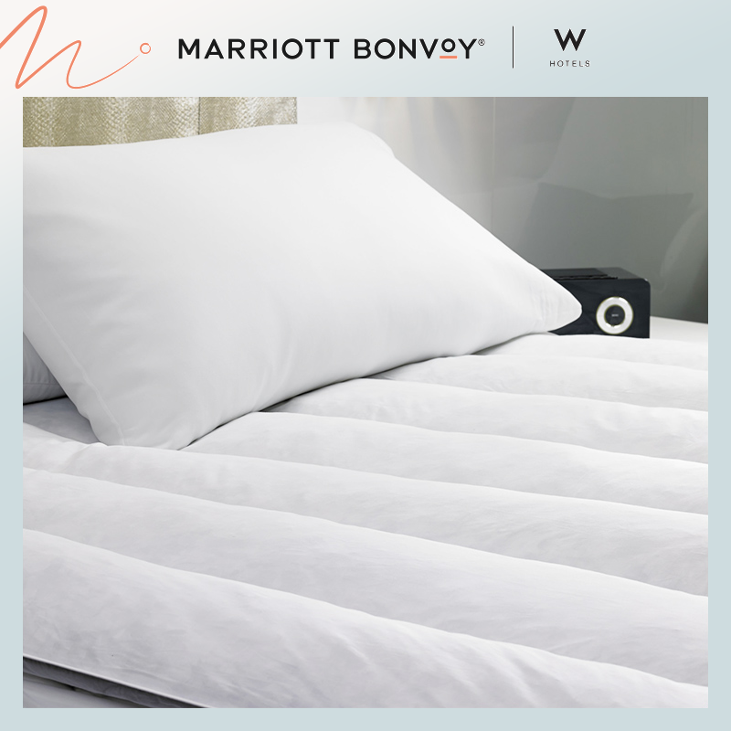 W Hotel Feather Bed Bedding Cushion 5 Star Hotel Home Natural 100% White Duck Hair Thickened Fullbed Bedding