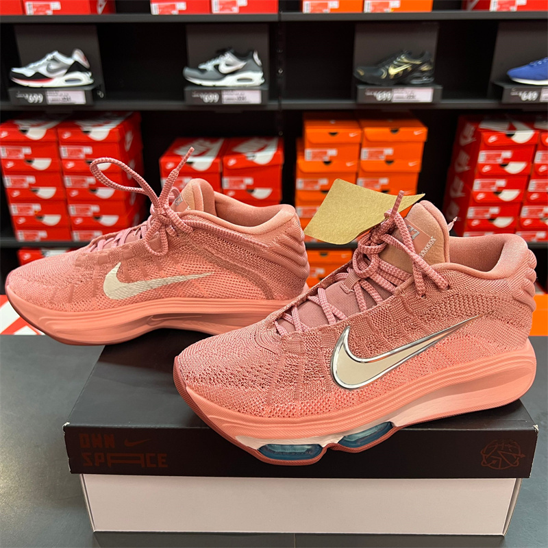 Nike G.T Hustle 3 Shock-Absorbing Low-Top Practical Basketball Shoes for Men, Pink Fv5952-602