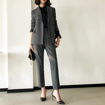 Miss Bird suit suit Female professional senior sense summer interview formal temperament Business suit business suit Spring and autumn