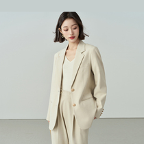 Miss Bird Mie Little suit Women in spring Summer Career Interview Suit Commute Casual Loose Positive Dress Suit Jacket