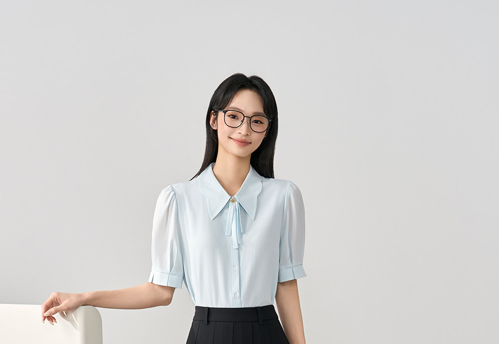 Miss Bird Black A-Line Skirt for Petite Women, Pleated Skirt for Commuting, Professional Interview Formal Long Skirt — تصویر 1