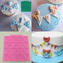 Fondant cake mold Triangle letter silicone mold Cake decoration mold Chocolate mold silicone