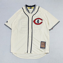 Tide brand European and American large size baseball uniform hip hop hip hop hiphop loose jersey cardigan short sleeve T-shirt men and women