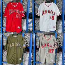 US professional baseball jersey short-sleeved Angels baseball team building street hip-hop rap hiphop jersey men and women trendy