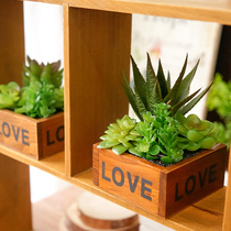 Creative pastoral simulation succulent plant potted flower art pot ornaments fake flower decorative flower desktop ornaments