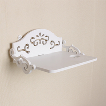 Living room wifi cat router containing box TV wall set-top box wall-mounted shelving shelf free of punch wire rationers