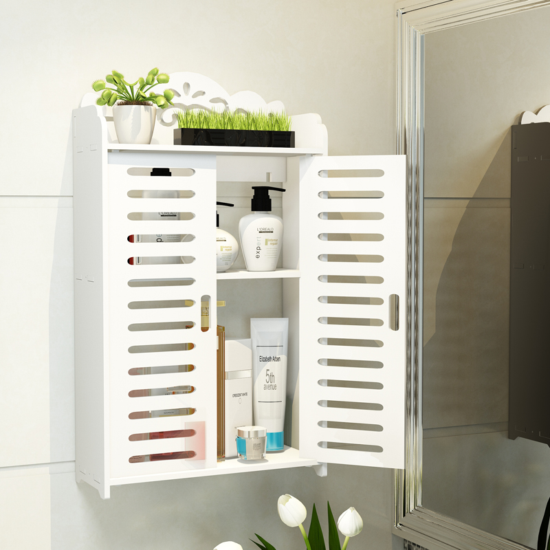 Bathroom skin care, makeup, toiletries, dressing room, shelf, wall hanging, wall-mounted, full-body cabinet, no punching