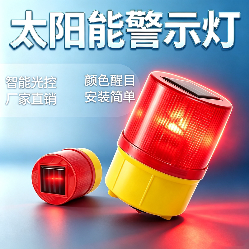 Solar Warning Lights, Flashing Strobe Signal Lights, Roadside Nighttime Safety Outdoor Construction Fence Led Obstacle Lights Solar Warning Lights, Flashing Strobe Signal Lights, Roadside Nighttime Safety Outdoor Construction Fence Led Obstacle Lights