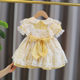 Girls Lolita summer foreign style children's princess dress baby girl lace fluffy mesh dress summer dress