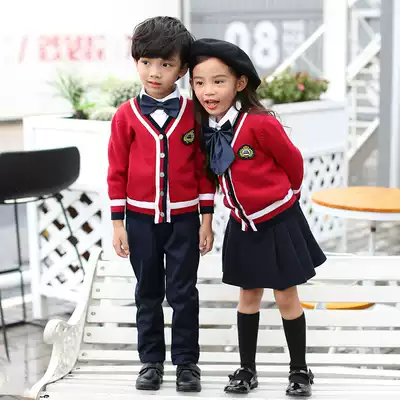 British style kindergarten Garden clothes spring and autumn clothes Korean children's class clothes Primary School uniforms autumn and winter teacher clothes set