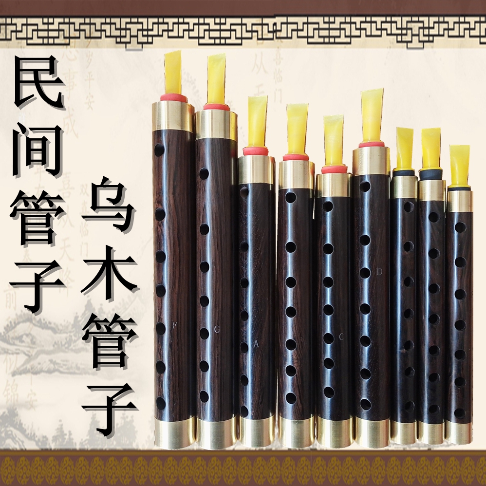 Folk pipe ebony pipe big G big FA drop B tune CD drop EE small F small G professional