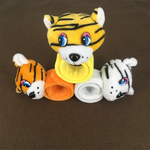 Милая креативная детская плюшевая кукла для взрослых, браслет, тигр