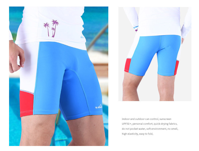 Mùa hè 2018 mới thương hiệu áo tắm cá mập Baolai đích thực nam năm điểm quần bơi nylon cộng với phân bón để tăng quần bơi - Nam bơi đầm quần bơi tam giác nam