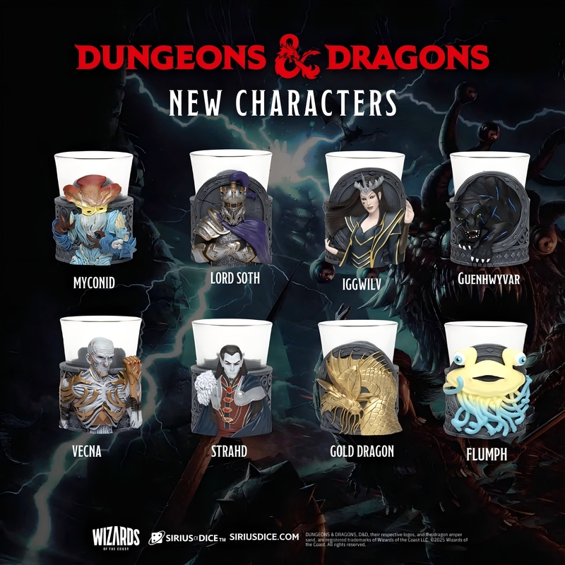 【Board Game Medley】Sirius Dice D&D: Mini Dice Cups - Wave 2