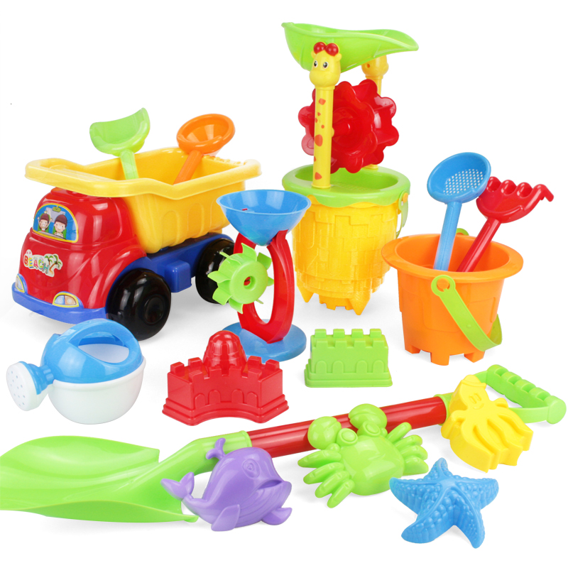 Children's beach toy Set Shovel and bucket Large hourglass kid baby dig sand Play sand tools Boy girl