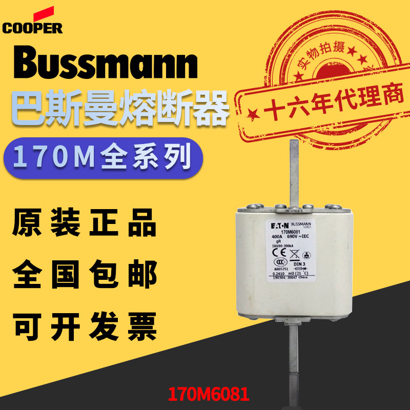 Original fit Bussmann Low pressure fuse 170M6081 US Basman fuse melt core spot