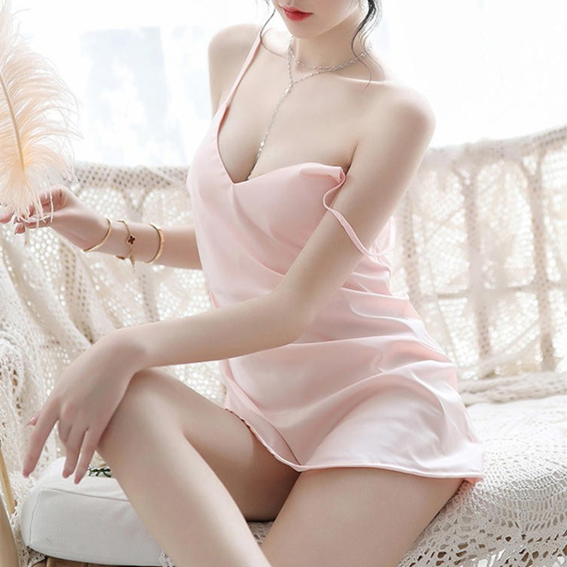 Japanese GP Mulberry Silk Pyjamas Women's Summer Real Silk Harness Sleeping Dress Sexy Silk Pure Desire To Hit Bottom Dress Home