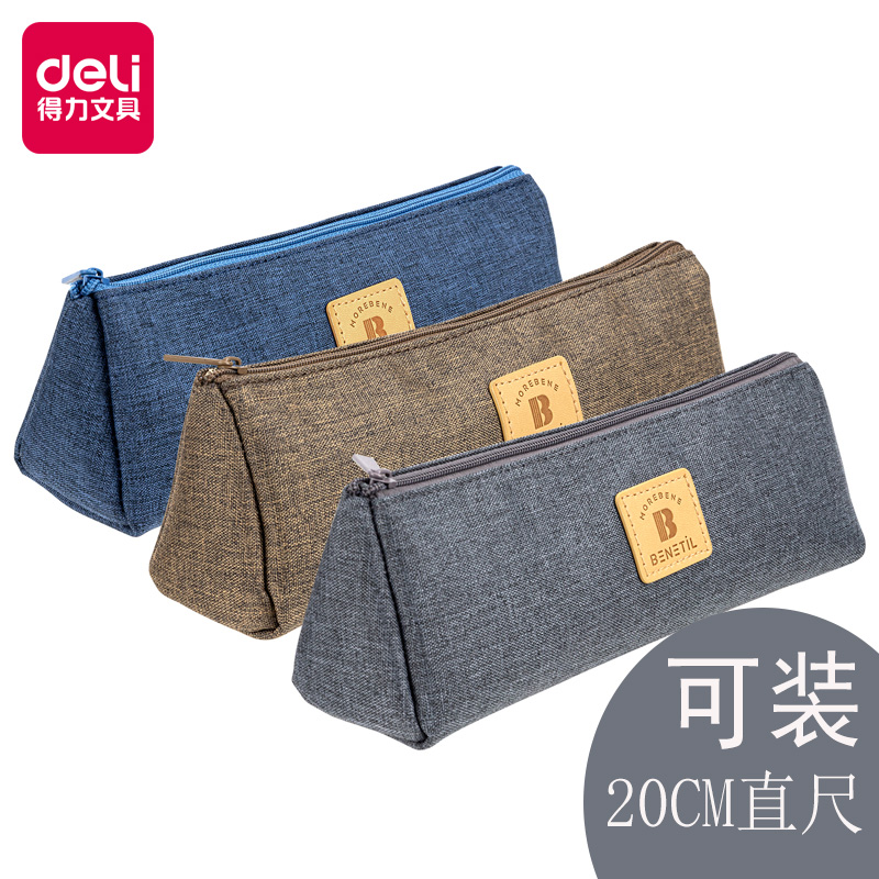 Right-hand Pen Bag Large Capacity Briefs Small Fresh Lead Pencil Case Stationery Bag High School Students Elementary School Students With Ins Multifunction Male Children Pencil Bags Men And Women Children Canvas Pen Boxes