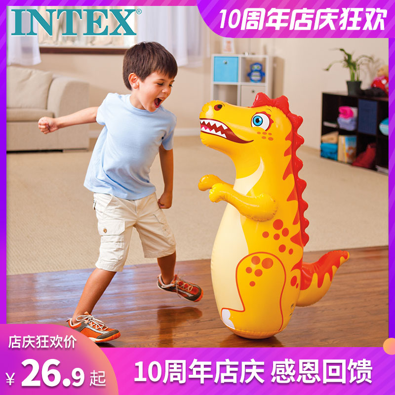 INTEX Inflatable Tumbler Child Baby Coordinating Boxing Fitness Exercise With Hands And Feet Baby Big Puzzle Toy