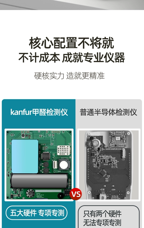 Máy dò formaldehyde Kanfur tại nhà chuyên nghiệp formaldehyde pm2.5 dụng cụ kiểm tra chất lượng không khí có độ chính xác cao