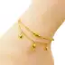 Vòng chân vàng miễn thuế Hồng Kông nữ mới đích thực 18K vàng 999 chân vàng nguyên chất chuyển hạt mạ quà tặng bạn gái - Vòng chân lắc chân bạch kim Vòng chân