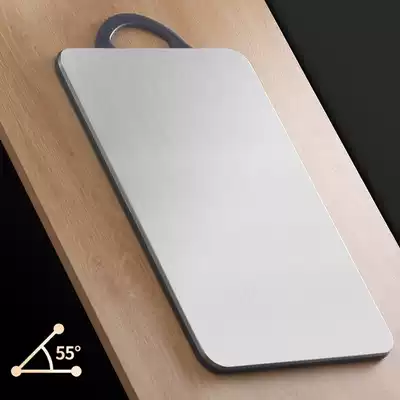 304 stainless steel cutting board PP anti-mildew antibacterial household double-sided plastic fruit cutting board food material kitchen