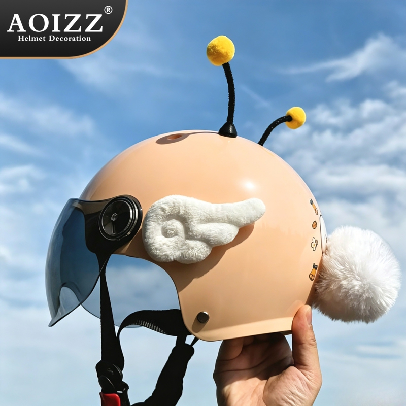 Interesting and Funny Motorcycle Helmet Decorations, Electric Vehicle Flash Sale Personalized Gadgets, Motorcycle Delivery Helmet Decorations