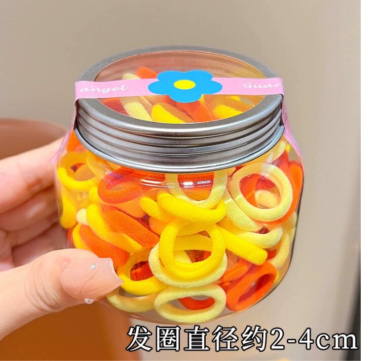 小女孩不伤发毛巾圈儿童拇指橡皮筋女扎头发圈高弹力皮筋宝宝头绳 — 11