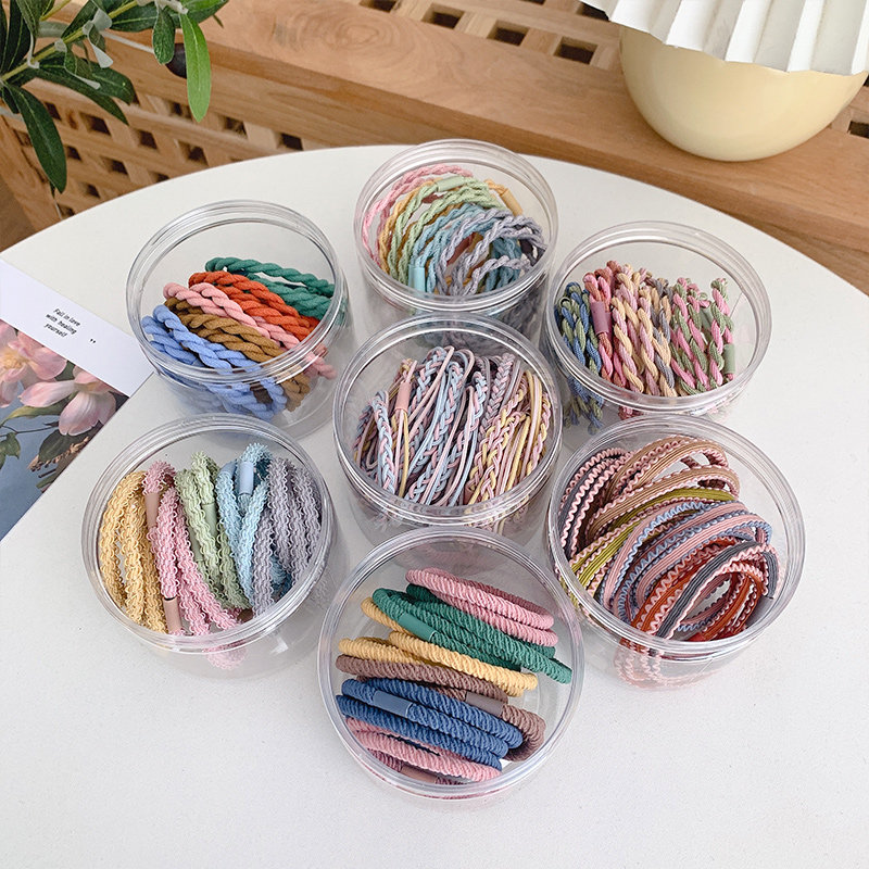 Children's hair ring Korean version of the basic Joker Mori girl tied hair rubber band high elastic durable simple hair ring headdress